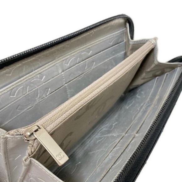 CHANEL CALFSKIN QUILTED CAMBON WALLET - Picture 11 of 16